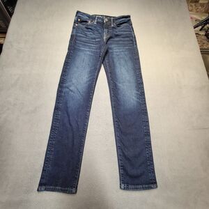 American Eagle Jeans Mens 28x30 Blue Slim Straight Stretch Distressed Denim